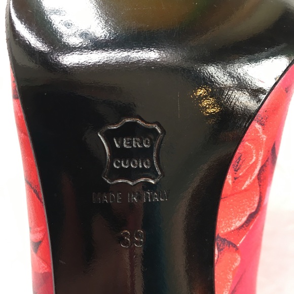 VTG Versace Rose Heels, EU39 - Picture 7 of 11